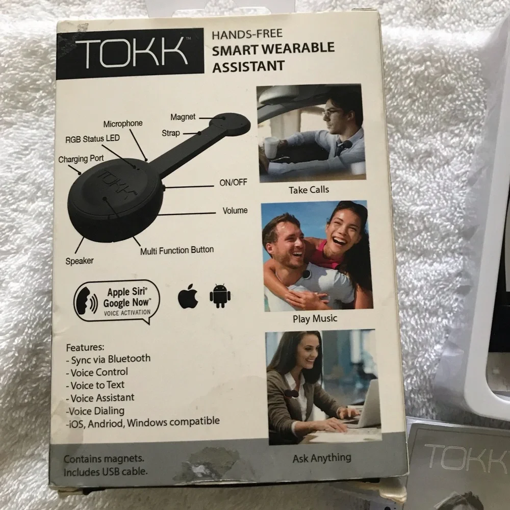Tokk hands free smart assistant.